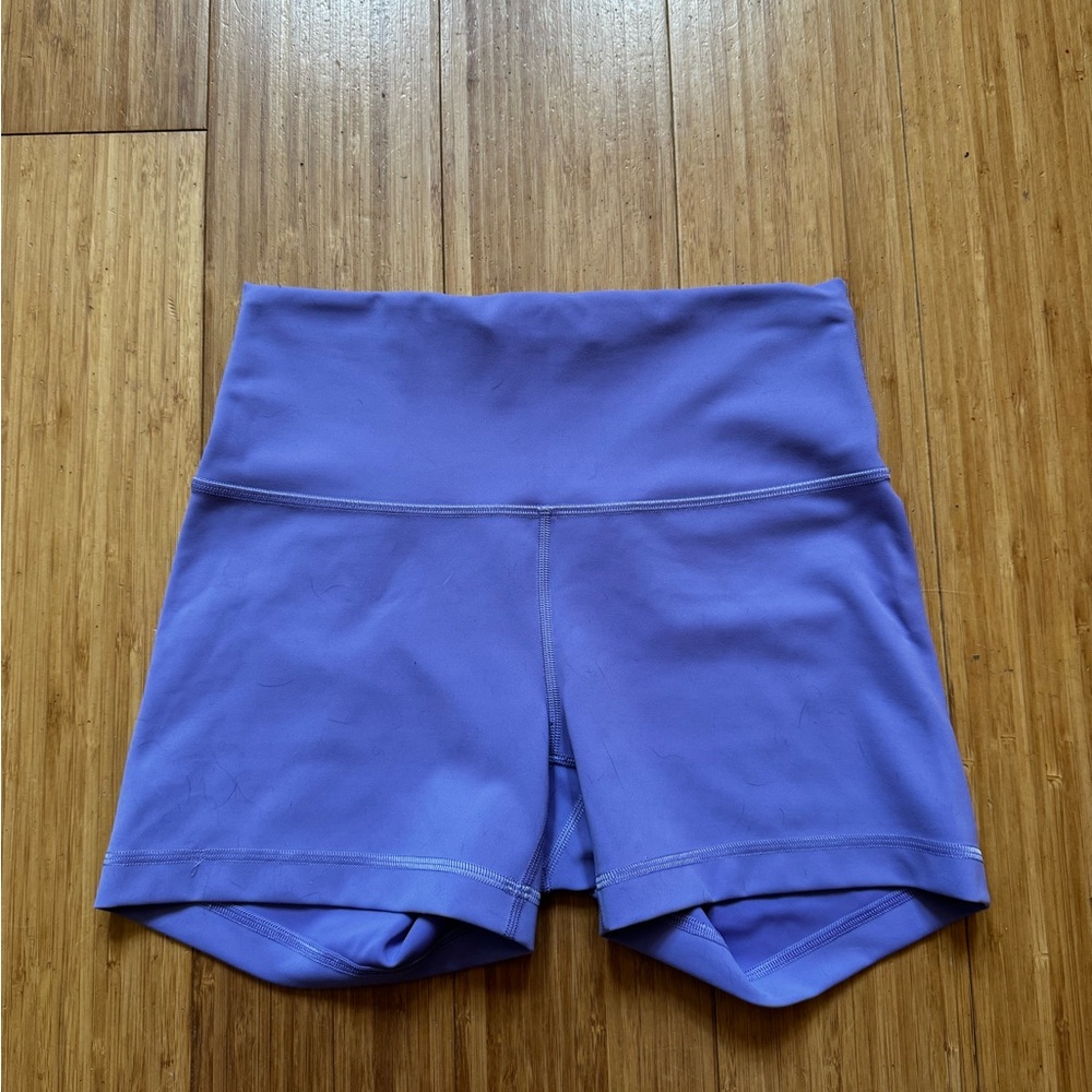 Women's Purple High-Waisted Shorts